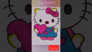 Diary decoration ideas#dreamy diy crafts#shorts#diary decoration sticker