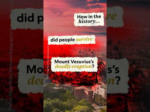 How did anyone survive the eruption of Mount Vesuvius? 🌋 #Pompeii #NationalGeographic