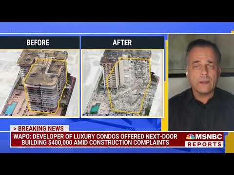 Architect Kobi Karp shares expertise with MSNBC's Yasmin Vossoughian on Champlain Towers collapse