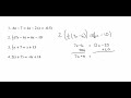 Solving Linear Equations and Properties