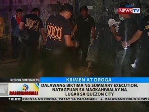 2 Biktima Ng Summary Execution Natagpuan Sa Magkahiwalay Na Lugar Sa