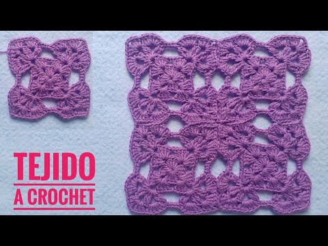 Linda Carpeta a Ganchillo/Cómo tejer lindo tejido a Croché/How to Crochet/Aula Crochê/Granny Crochet