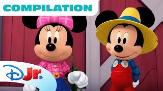 Farm Time with Mickey Mouse and Friends Compilation! 🚜🐓 | Farm Tour, Animals, and More! |@disneyjr