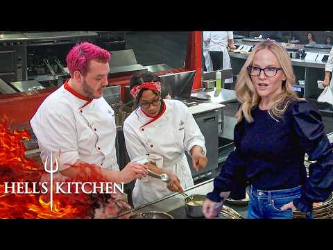 Brett Needs a Helping Hand, Cheyenne Burns Hers & Abe Forgets the Salmon | Hell's Kitchen