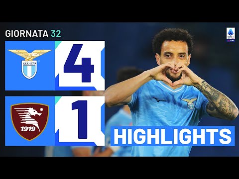 LAZIO-SALERNITANA 4-1 | HIGHLIGHTS | 32ª GIORNATA | SERIE A TIM 2023/24