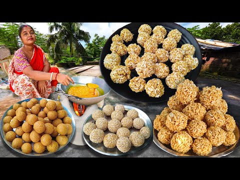 পুজো স্পেশাল নারকেল নাড়ু,তিলের নাড়ু,Narkel naru recipe in Bengali│Tiler Naru