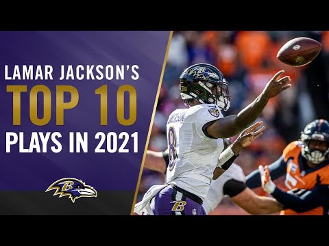 Top 10 Lamar Jackson Plays of the 2021 Season | Baltimore Ravens video clip