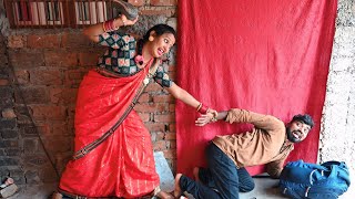 देखिए पति को बाहर जाने पर पगली का क्रोध//bhojpuri comedy video//
