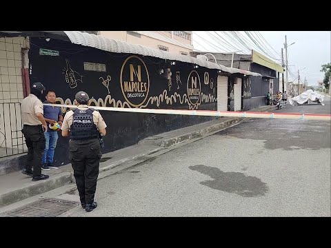 Images outside Ecuador nightclub where eight people were killed | AFP