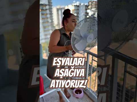 Eşyaları Aşağıya Atıyorum!😱 #shorts #global