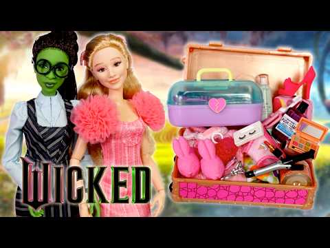 Barbie Wicked Glinda & Elphaba Dolls Packing Suitcase For Vacation