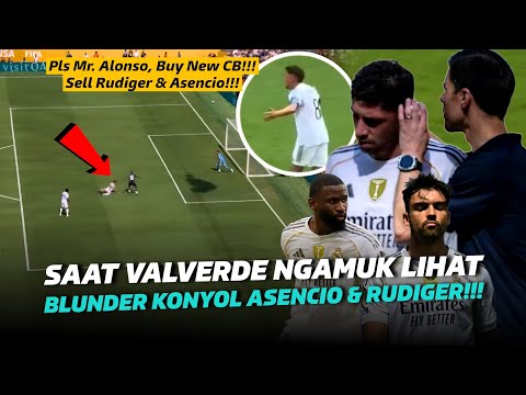 KENA AMUK El-Capitano!!! Marahnya Valverde Lihat Blunder 2 Bek Madrid Asencio & Rudiger Lawan PSG