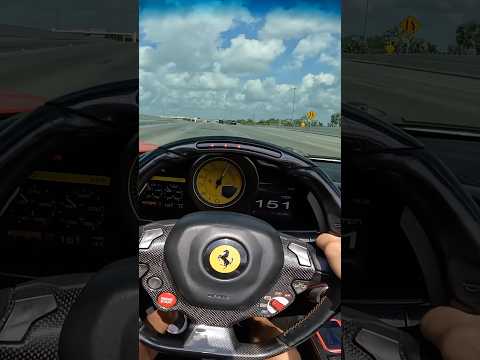 Ferrari 458 spider highway drive 🏎️ #shorts #ferrari #automobile #supercars #race #driver #sunset