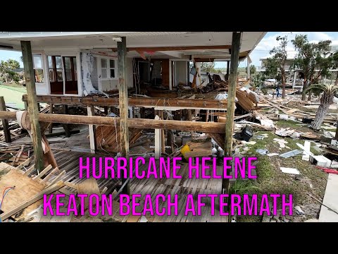 Extensive Drone Damage Survey After Hurricane Helene, Keaton Beach, FL