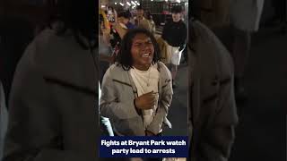 Arrests at Bryant Park watch party