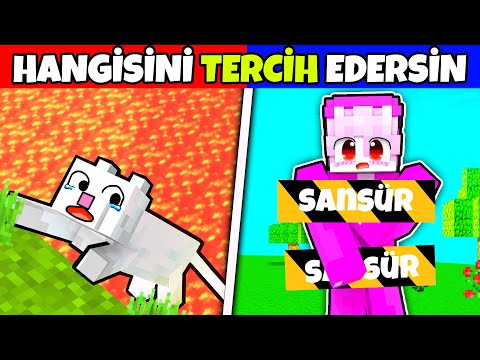 İMKANSIZ ZORLUKTA HANGİSİNİ TERCİH EDERSİN! | Minecraft