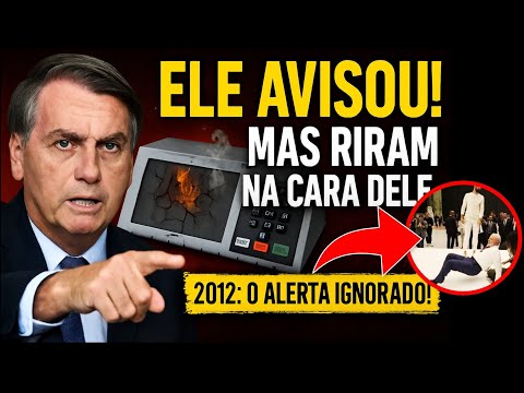 Bolsonaro escancara a verdade 'Denunciei as urnas em 2012 e riram da minha cara!