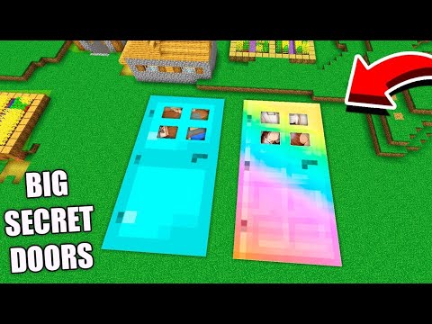 Which BIGGEST DOOR IS BETTER in Minecraft ? DIAMOND vs RAINBOW door !