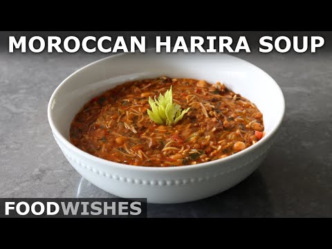 Moroccan Harira Soup - Amazing Pasta, Lentil, Chickpea Soup! - Food Wishes