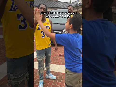 Dwight Howard’s Son Wearing A Size 13 At 10 is Insane 😂 #nba #basketball