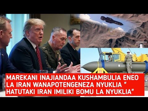 ISRAEL WAMEZIDIWA TRUM ATANGAZA HALI YA HATARI KUSHAMBULIA IRAN MAENEO YAO YA NYUKLIA
