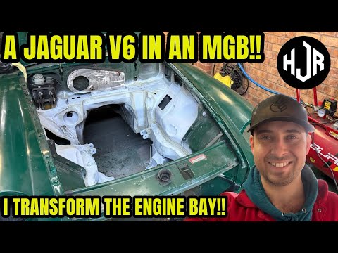 I GET SO MUCH DONE!! ENGINE BAY WELDED UP, ENGINE AND GEARBOX MOUNTS BEEFED UP!!