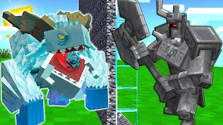 Hice TRAMPA en una BATALLA DE MOBS EN MINECRAFT!!