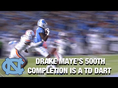 UNC QB Drake Maye's 500th Completion Is A Touchdown Dart - BVM Sports