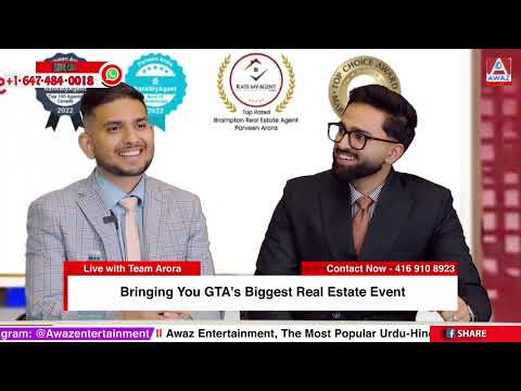 GTA's Biggest Real Estate Event | Live with Team Arora | Awaz Ent