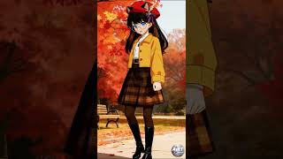 【AI Shortest Movie】秋コーデでお散歩 #ai動画 #aivideo #秋 #aiアイドル