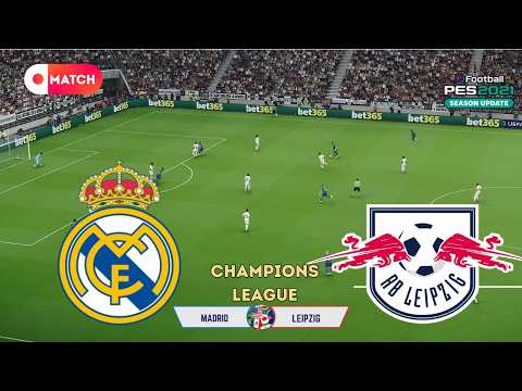 Real Madrid vs RB Leipzig | Champions League 2026 Simulation | eFootball PES 21 Realistic Gameplay