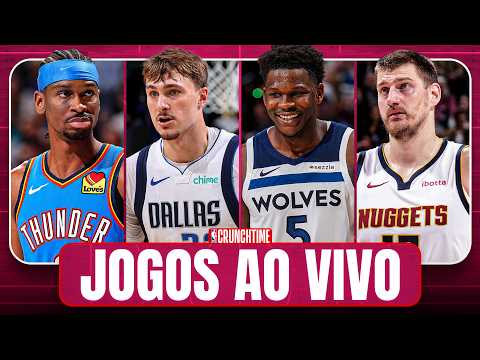 JOGOS da NBA AO VIVO I Clippers x Pelicans, Raptors x Bulls e tudo da rodada no CrunchTime