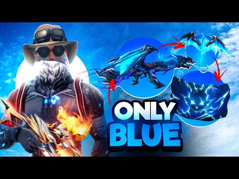 Free Fire But Everything Blue🔵 Challenge in Solo Vs Squad 💪HAKAI TV