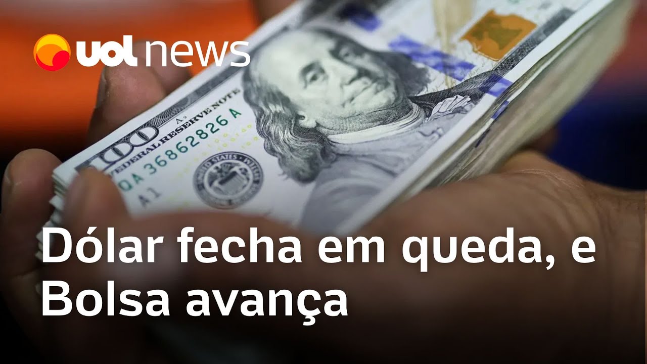 Dólar fecha em queda a R$ 532 e Bolsa avança com Vale e grandes bancos