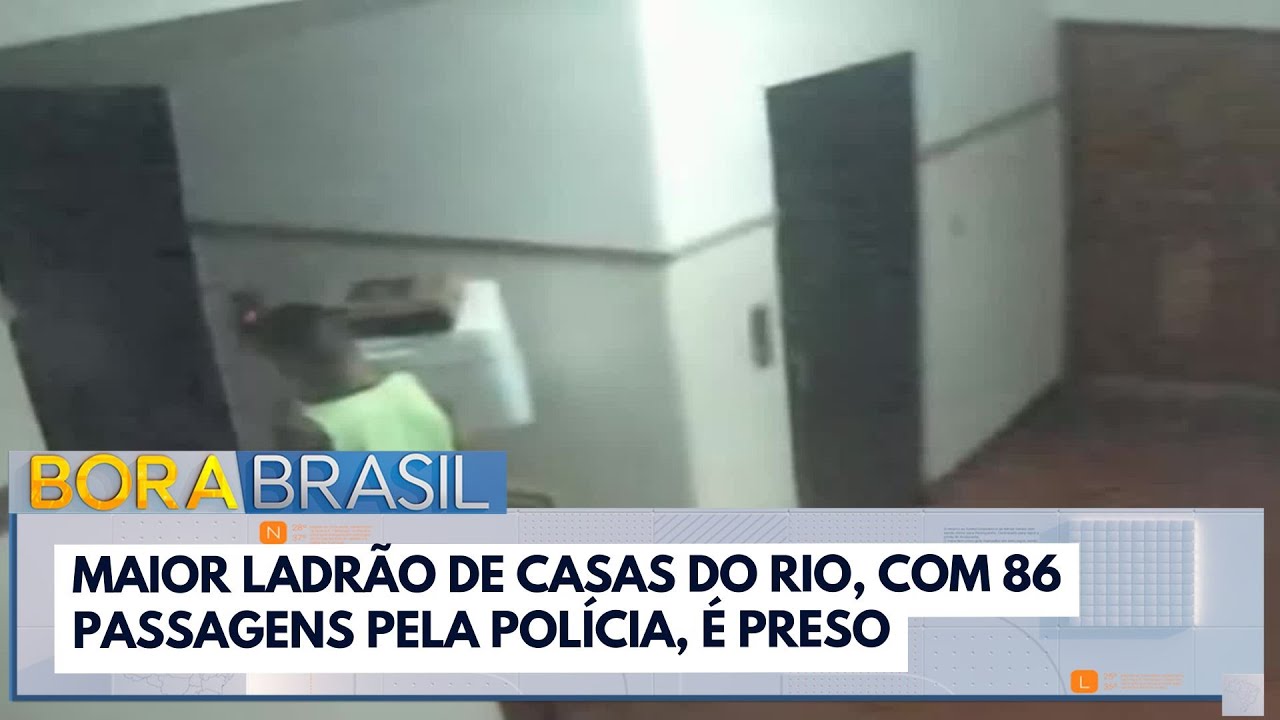 Maior ladrão de casas do Rio com 86 passagens pela polícia é preso