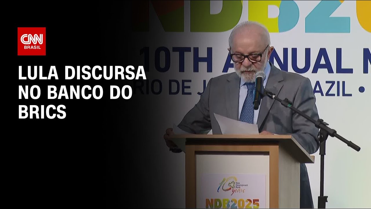 Lula abre discurso no Banco do Brics | LIVE CNN