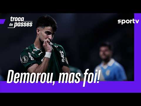 PALMEIRA SOFRE, MAS VENCE A PRIMEIRA E LIDERA GRUPO NA LIBERTADORES | TROCA DE PASSES | sportv