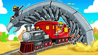 Can my train outrun a GIANT MECHANICAL CENTIPEDE in the wasteland?