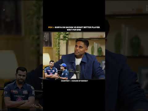 SuryaKumar Yadav On Sachin vs <strong>Rohit</strong> Comparison ❤... #shorts #cricket
