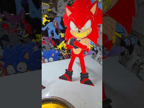 How does Sonic red change color? Oh my God! 😲😲#sonic #art #sonicthehedgehog #shorts