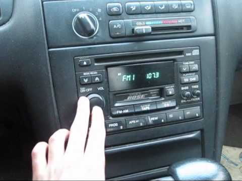 1997 Nissan maxima radio removal #8
