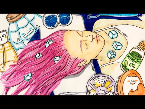 [🚀paper ASMR] 머릿속까지 맑아지는 두피 쿨링 & 냉찜질 마사지 + 파도소리 Scalp Cooling & Ice Therapy Massage | paperdiy