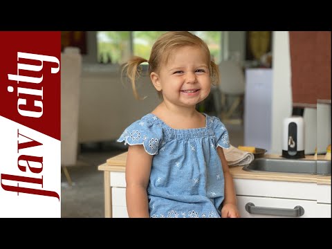 2 Year Old Makes Herself A Snack #shorts
