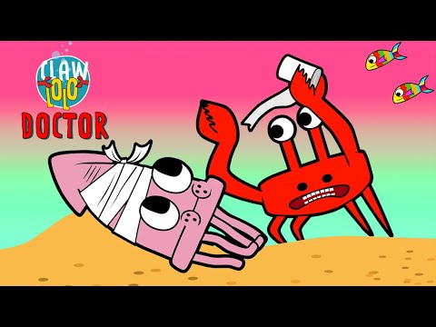 Fake Doctor Challange 🦀 Baby Got a Boo Boo 🎶 Funny Music Cartoon for Kids 🥳