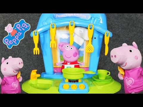 15 Minutes Satisfying with Unboxing Cute Peppa Pig Kitchen Playset, Park Playset | Review Toys