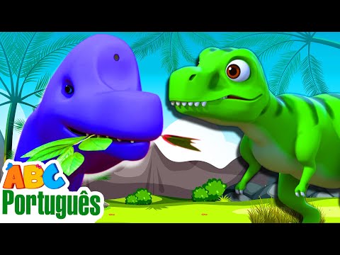 Canção do Dinossauro T-Rex 🦖 | Músicas de Animais | Músicas infantis | Aqui Bebês Cantam
