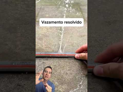 Como consertar mangueira furada em segundos! #DicaDeCasa #ConsertoRápido #MangueiraFurada