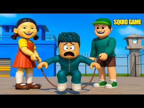 SQUID GAME HAPİSHANESİNDE İP ATLAMAYAN ÖLÜR !!! | ROBLOX JUMP ROPE PRISON RUN