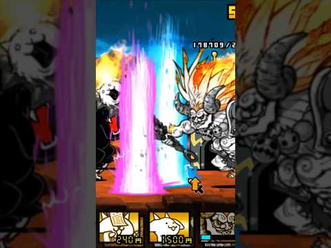 獄炎鬼のLv8烈波!【にゃんこ大戦争】#battlecats