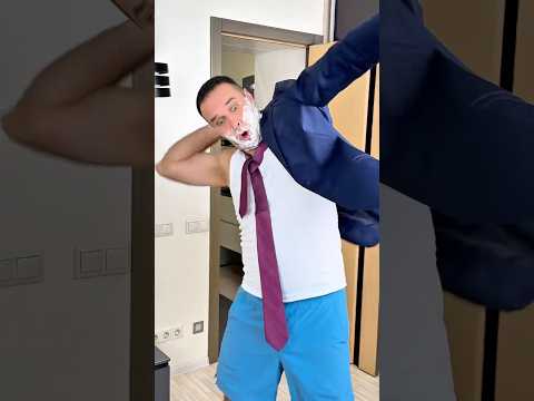 🤷🏻‍♂️😬 When Dad Gets Ready in 10 Seconds 😂🤪 #funny #viral #comedy #lol #haha #funnymoments